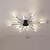 billiga Takfasta och semitakfasta taklampor-80/105/105/128/128 cm taklampa sputnik design flush metall konstnärlig stil modern stil blommig stil målade ytskikt led 220-240v