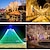 abordables Tiras de Luces LED-luces de cadena de navidad solares led al aire libre a prueba de agua 100m 334.5ft 1000led / 50m 171ft 500 luces de navidad solares led con control remoto 8 modos luces de patio impermeables para