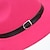 cheap Men&#039;s Hats-Men&#039;s Fedora Hat Brim Hat Black Pink Classic Basic 1930s Causal Holiday Solid Colored