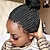 baratos Perucas de Qualidade Superior-Peruca de trança africana feminina cabelo curto encaracolado malha de fibra química caixa de chapelaria perucas para mulheres negras