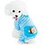 billiga Hundkläder-Katt Hund Jumpsuits Pyjamas Tecknat Ledigt / vardag söt stil Vinter Hundkläder Valpkläder Hundkläder Gul Blå Rosa Kostym för tikar och hundar Bomull XS S M L XL