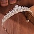 cheap Tiaras &amp; Crown-Crown Tiaras Headbands Headpiece Rhinestone Alloy Wedding Birthday Elegant Luxury With Rhinestone Pure Color Headpiece Headwear