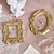 cheap Jewelry &amp; Cosmetic Storage-Retro Mini Photo Frame Golden Fixed Frame European Photo Props Ornaments Hairpin Necklace Display Photography Background