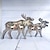 voordelige Patio-decoratie-houten dier wolf standbeeld creativiteit wolf totem kantoor huis versieren ambachten noorden bos elanden bruine beer ornamenten