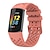 tanie Paski do zegarków Fitbit-3 szt Pasek do zegarka na Fitbit Charge 5 Silikon Zastąpienie Pasek Miękka Oddychający Pasek sportowy Mankiet