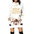 cheap Christmas Costumes-Reindeer Rudolph Ugly Christmas Sweater / Sweatshirt Christmas Dress Pullover Women&#039;s Special Christmas Christmas Carnival Masquerade Adults&#039; Party Christmas Vacation Polyester Dress