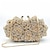 cheap Clutches &amp; Evening Bags-Women&#039;s Evening Bag Clutch Clutch Bags Alloy Party Party / Evening Bridal Shower Crystals Chain Rhinestone Flower Silver Gold