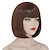 Недорогие Парик из искусственных волос без шапочки-основы-Velma Wig Costume Cosplay, Brown Wigs for Women, 12‘‘ Short Brown Bob Hair Wig with Bangs, Natural Synthetic Wig with Realistic Scalp, Cute Wigs for Daily Party Bu240Br Christmas Party Wigs