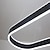 preiswerte Liniendesign-80/100 cm Kreis Design Pendelleuchte LED nordischen Stil Aluminiumlegierung lackiert moderne Mode für Esszimmer Küche Wohnzimmer 110-240 V 78 W nur dimmbar mit Fernbedienung