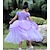 cheap Movie &amp; TV Theme Costumes-Princess Belle Dress Flower Girl&#039;s Dress with Gloves Off Shoulder Beauty and Beast Cosplay Costume Party Costume Girls&#039; Kid&#039;s Costume Vintage Cosplay Sleeveless Wedding Guest