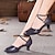 ieftine Pantofi Dans Clasic &amp; Modern-Pentru femei Încălțăminte latină Sală Dans Pantofi Moderni Interior Profesional Vals Sandale Călcâi Strălucire Toc Cubanez Buclă Negru Argintiu Auriu