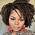 halpa Huippulaadukkaat peruukit-afro kihara sivuosa peruukki synteettinen peruukki lyhyt viininpunainen luonnollinen musta #1b synteettiset hiukset naisten pehmeä juhlaperuukki helppo kuljettaa musta burgundi / päivittäiset vaatteet