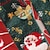 preiswerte Kindersocken-Baby Unisex Weihnachten Socken 4 Paar Grün Bedruckt Bedruckt Alltag Festival Weihnachten Süß 1-4 Jahre