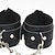 cheap Body Jewelry-na black plush lining wrist leather handcuffs leg cuffs exercise bands for home yoga gyms with chain