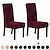 Χαμηλού Κόστους Κάλυμμα καρέκλας τραπεζαρίας-κάλυμμα καρέκλας τραπεζαρίας ελαστικό κάθισμα καρέκλας κάλυμμα μαλακό απλό μονόχρωμο ανθεκτικό πλενόμενο προστατευτικό επίπλων για πάρτι τραπεζαρίας