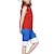 billiga Animekostymer-Inspirerad av One Piece Monkey D. Luffy Animé Cosplay-kostymer Japanska Cosplay-kostymer Lappverk Ärmlös Väst Shorts Till Herr Dam / Polyester