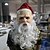 ieftine Peruci-perucă de Moș Crăciun perucă de Crăciun vrăjitor cu părul alb mască de Moș Crăciun articole pentru acoperirea capului 2020 nou bunicul mască din latex mască de barbă