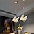 abordables Suspension-1/2-lumière led pendentif lumière luxe créatif led couleur papillon pendentif lampes chambre moderne chevet café bar retester les lumières d&#039;escalier 110-120v 220-240v