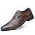 Χαμηλού Κόστους Ανδρικά Oxfords-Ανδρικά Οξφόρδη Παπούτσια Derby Τα επίσημα παπούτσια Bullock Παπούτσια Φόρεμα Παπούτσια Περπάτημα Δουλειά Γάμου Πάρτι &amp; Βραδινή Έξοδος Δέρμα Δαντέλα μέχρι πάνω Ανοικτό Καφέ Μαύρο Κίτρινο