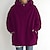 cheap Hoodie Jacket-Women&#039;s Winter Jacket Hoodie Coat Solid Color Sport Causal Long Sleeve Hoodie Regular Winter Fall Deep Purple Grass Green Black M L XL
