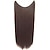 お買い得  合成エクステンション-24インチ50グラム100グラム人工毛エクステンション段階的な色ブラウングレーブロンドストリングハローヘアピースエクステンション
