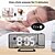 cheap Radios and Clocks-Projection clock large screen LED digital alarm clock rechargeable home bedside electronic clock