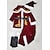cheap Christmas Costumes-Santa Suit Santa Claus Costume Outfit Santa Clothes Men&#039;s Cosplay Costume Christmas New Year Masquerade Adults&#039; Top Pants Glove Hat