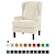 tanie Pokrowce na fotel uszak-Wingback pokrowiec na krzesło rozciągliwa sofa narzuta elastyczna narzuta na sofę z poszewką na poduszkę zwykły jednolity kolor miękki trwały