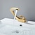 cheap Classical-Bathroom Sink Mixer Faucet, Mono Wash Basin Single Handle Basin Taps Washroom, Monobloc Vessel Water Brass Tap Deck Mounted with Hot and Cold Hose