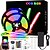 cheap LED Strip Lights-32.8ft 10m COB WiFi LED Smart Strip Lights Christmas Decor Music Sync RGB Color Changing with Work with Alexa Google for Bedroom Home TV Back Light DIY Décor