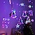 abordables Guirlandes Lumineuses LED-3.5m led noël cerf cloches rideau lumière guirlande guirlande lumineuse 120leds aa lampe étoile alimentée par batterie pour noël fête vacances mariage jardin nouvel an extérieur décoration de la
