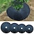 cheap Plant Care Accessories-10PCS Tree Protection Weed Mats Ecological Control Cloth Mulch Ring Round Weed Barrier Plant Cover for Indoor Outdoor Gardens