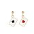cheap Earrings-coadipress asymmetric poker card earrings for women girls fashion funny gold plated red hearts and black spades playing cards ace dangle drop earrings jewelry gift (ace poker card)