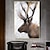 levne Olejomalby-olejomalba ručně malované ručně malované nástěnné umění moderní severská abstraktní zvířata los domácí dekorace výzdoba rolované plátno bez rámu nenatažené