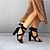 ieftine Sandale de Damă-Pentru femei Sandale Sandale cu șireturi Sandale cu bretele Toc Îndesat Sintetice Dantelat Mată Negru Rosu Bej