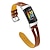 billiga Fitbit klockband-Klockarmband för Fitbit Charge 5 Äkta Läder Ersättning Rem Metalllås Justerbar Kvinnor män Blommigt tryckt Armband