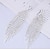 Χαμηλού Κόστους Σκουλαρίκια-Γυναικεία Κρεμαστά Σκουλαρίκια Σκουλαρίκι Κλασσικό Κρεμαστό Φτερό Ευρωπαϊκό Σκουλαρίκια Κοσμήματα Ασημί / Χρυσό Για Δρόμος Καθημερινά Απόκριες Αργίες Φεστιβάλ 1 ζευγάρι