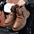 abordables Botas de hombre-Hombre Botas Zapatos Confort Deportivo Casual Diario Exterior Cuero Sintético Botines / Hasta el Tobillo Negro Marrón Otoño Verano