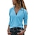 halpa Naisten perusyläosat-naisten t-paita perus plain moderni v kaula stard spring&amp;amp;  syksyn sininen purppuranvihreä beige