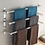 cheap Towel Bars-Towel Racks Stainless Steel 3-Tiers Bath Towel Bar Wall Mount Mirror Polished Silvery 60/70cm