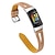 billiga Fitbit klockband-Klockarmband för Fitbit Charge 5 Äkta Läder Ersättning Rem Metalllås Justerbar Kvinnor män Blommigt tryckt Armband