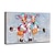 tanie Obrazy ze zwierzętami-Obraz olejny ręcznie ręcznie malowane wall art mintura nowoczesne abstrakcyjne zwierzęta krowa obraz do dekoracji wnętrz wystrój walcowane płótno bez ramki nierozciągnięte!