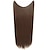 cheap Synthetic  Extensions-24inch 50grams 100grams Synthetic Hair Extension Gradual Color Brown Gray Blonde String Halo Hairpieces Extensions