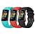tanie Paski do zegarków Fitbit-3 szt Pasek do zegarka na Fitbit Charge 5 Silikon Zastąpienie Pasek Miękka Oddychający Pasek sportowy Mankiet