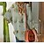 voordelige Blouses-Dames Uitgaan Weekend Blouse Overhemd Luipaard dier Lange mouw Afdrukken V-hals Basic Tops Klaver Zwart Geel M / 3D-afdrukken