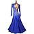 cheap Ballroom Dancewear-Ballroom Dance Dress Crystals / Rhinestones Women&#039;s Performance Long Sleeve Spandex Organza