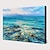お買い得  風景画-インテリア雑貨 油絵 キャンバス 壁アート 装飾 海 青い空 家の装飾 ロールフレームレス