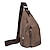 cheap Men&#039;s Bags-Unisex Sling Shoulder Bag Chest Bag Canvas Outdoor Sports Solid Colored Black Army Green Brown