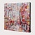 preiswerte Abstrakte Gemälde-handgemachte ölgemälde leinwand wandkunst dekoration rote mosaik abstrakt für wohnkultur gerollte rahmenlose ungedehnte malerei