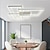 economico Lampade da soffitto-101 cm forme geometriche plafoniere led alluminio verniciato finiture moderne 220-240v